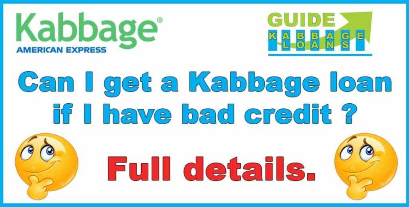 Can I get a Kabbage loan if I have bad credit
