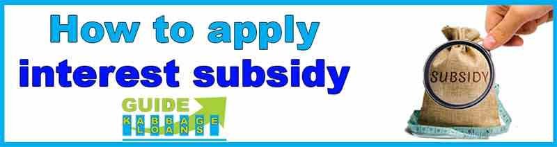 Which loan type provides interest subsidy?