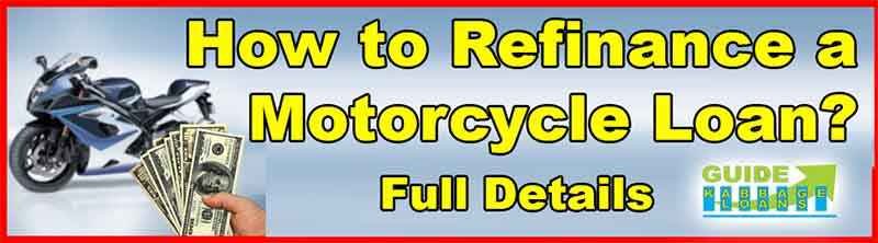 How to refinance a motorcycle loan