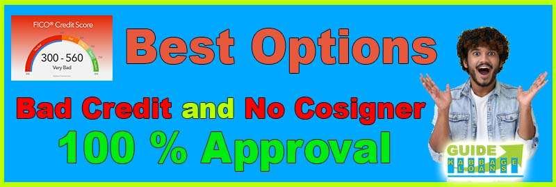 Lending Options for People with Bad Credit and No Cosigner