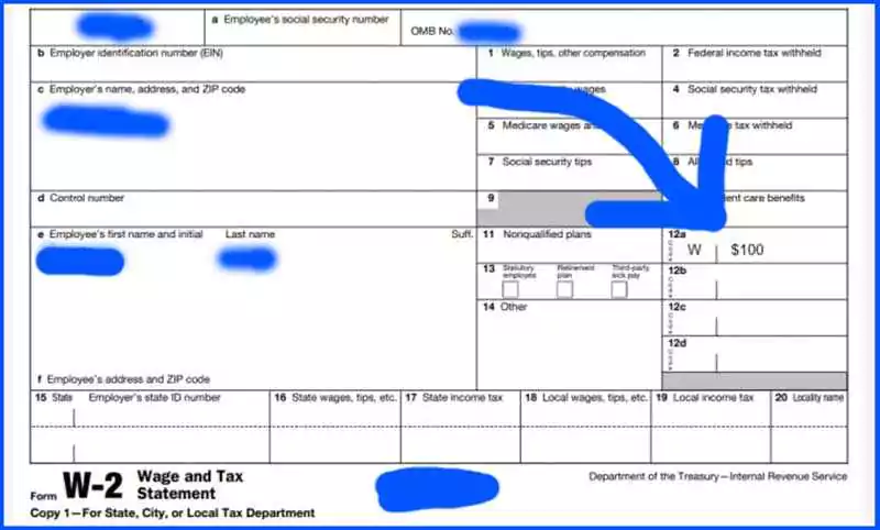 HSA contributions on W2 forms