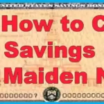 How to cash in savings bonds in maiden name