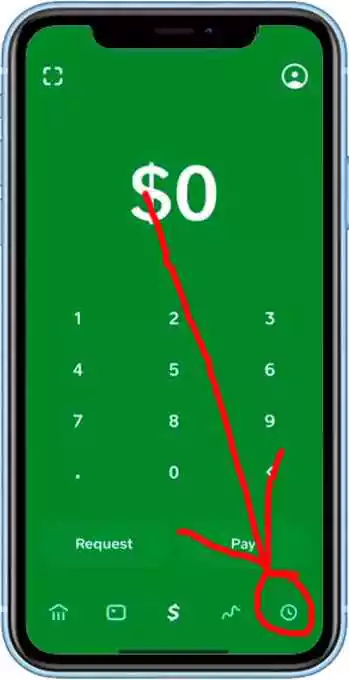 cancel Cash App payment that is pending step 1