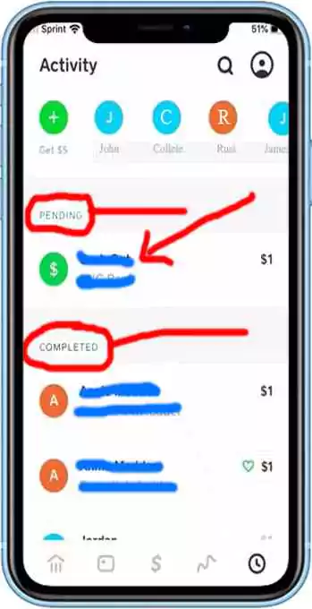 cancel Cash App payment that is pending step 2