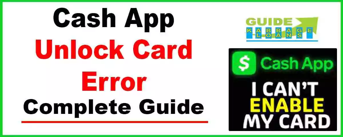 Cash App Unlock Card Error and How to Fix It