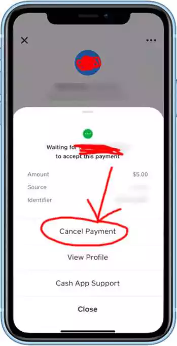 delete transactions on Cash App step 5