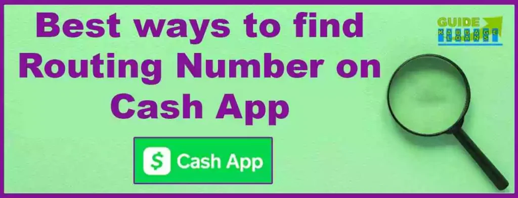 find routing number on Cash App