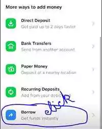 How to increase Cash App borrow limit step 1