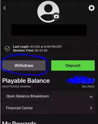 Withdraw Winnings from DraftKings to Cash App Card step 3