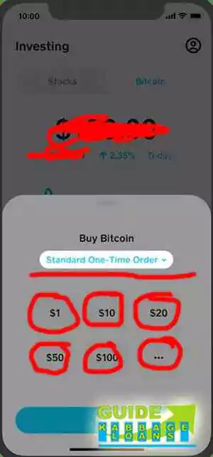 Bitcoin reversal on Cash App