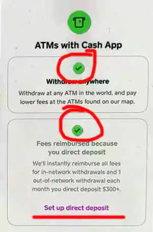 Find Cash App in-network ATMs step 4