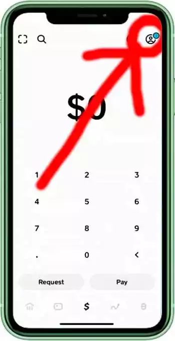 Access Cash App without phone number or email step 2