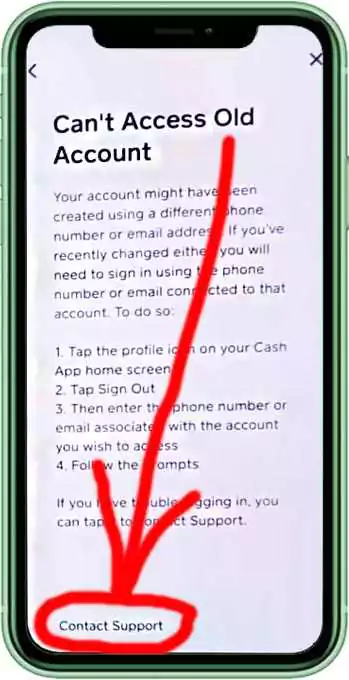 Access Cash App without phone number or email step 6