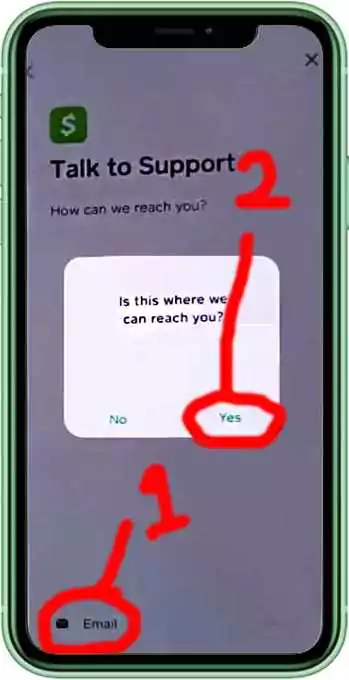 Access Cash App without phone number or email step 7
