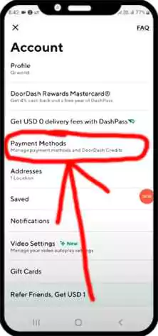 Use Cash App on DoorDash Without a Card method 2 step2